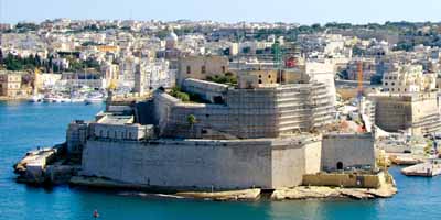 Malta, Valetta, Hafen, Festung
